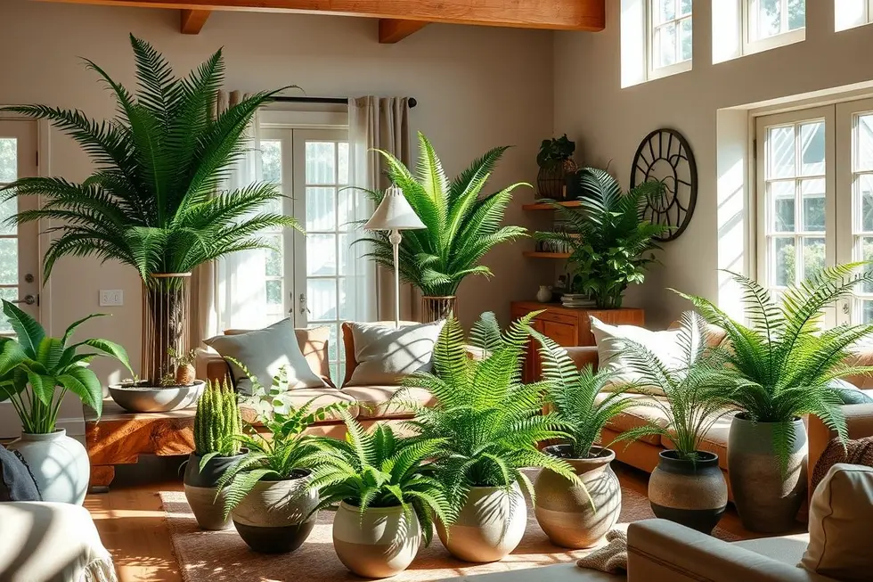 O Fascínio das Samambaias na Decoração de Interiores