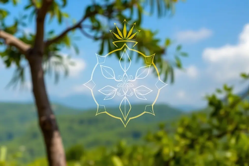 Como a Pinha de Oxóssi Pode Trazer Boa Sorte e Prosperidade para Você 8 Pinha de Oxóssi em um ambiente natural, simbolizando prosperidade.