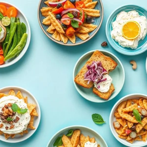 Deliciosas refeições veganas utilizando requeijão de caju.