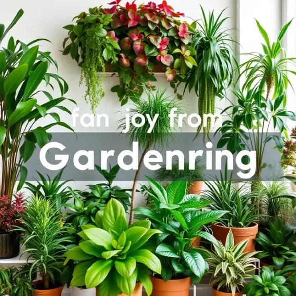 Vibrante coleção de plantas para interiores.