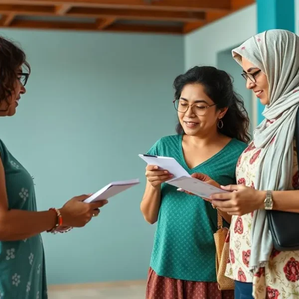 Grupo de mulheres discutindo sobre saúde e prevenção de doenças.