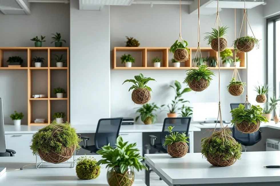 7 Ideias de Kokedama para o Seu Espaço de Trabalho