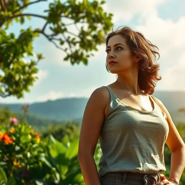 Mulher simbolizando o compromisso com práticas ESG.