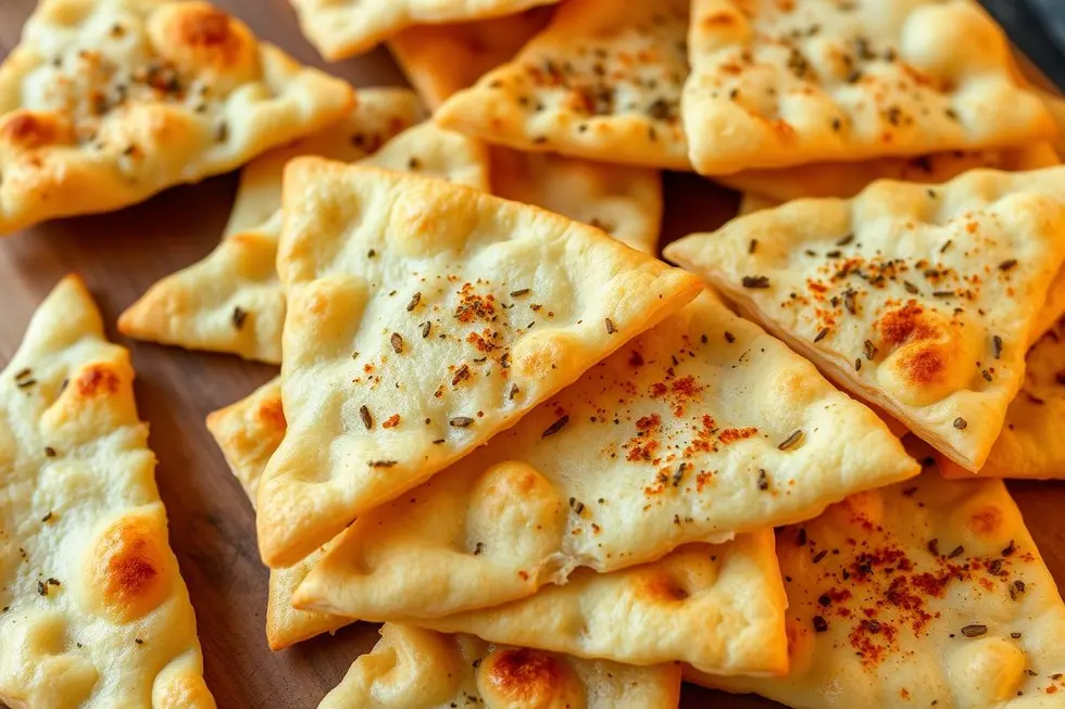 Receitas Deliciosas de Chips de Pão Árabe