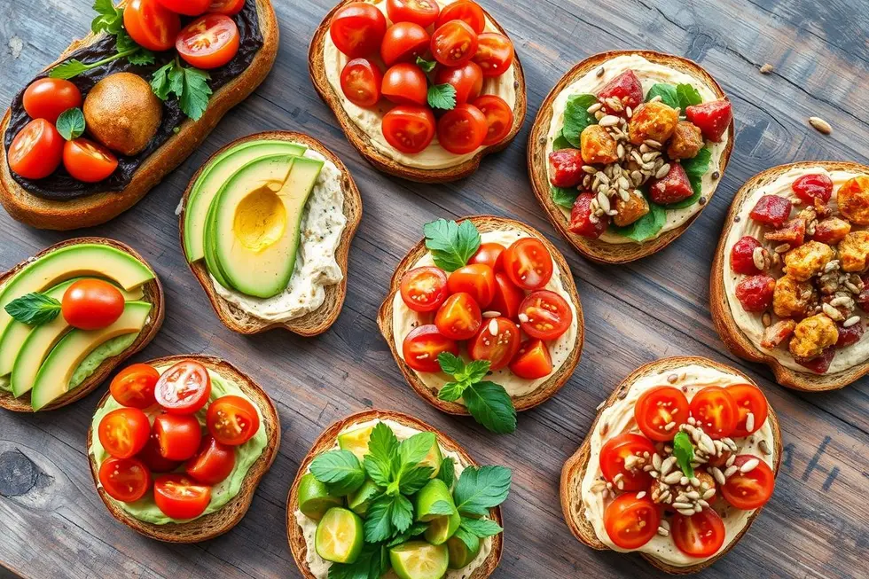 Incríveis Combinações de Torradas Veganas