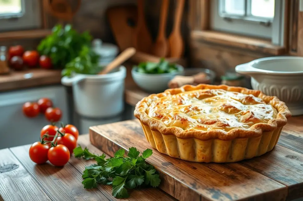Receita de Tortinha de Atum: Prática, Saudável e Deliciosa 8 Cena de cozinha com tortinha de atum.