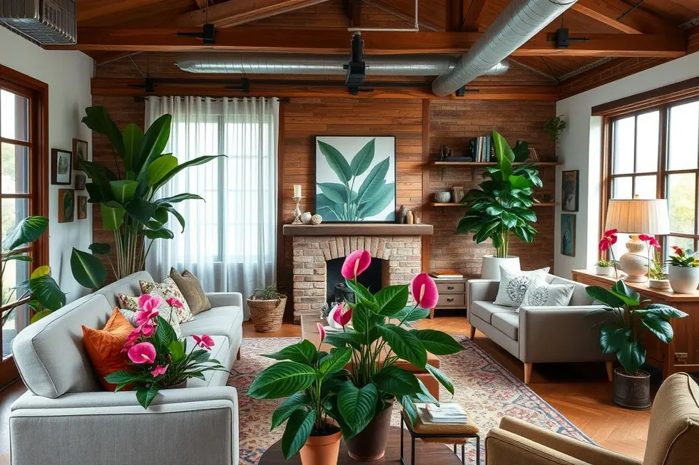 5 Formas Criativas de Usar Antúrio na Decoração Vintage