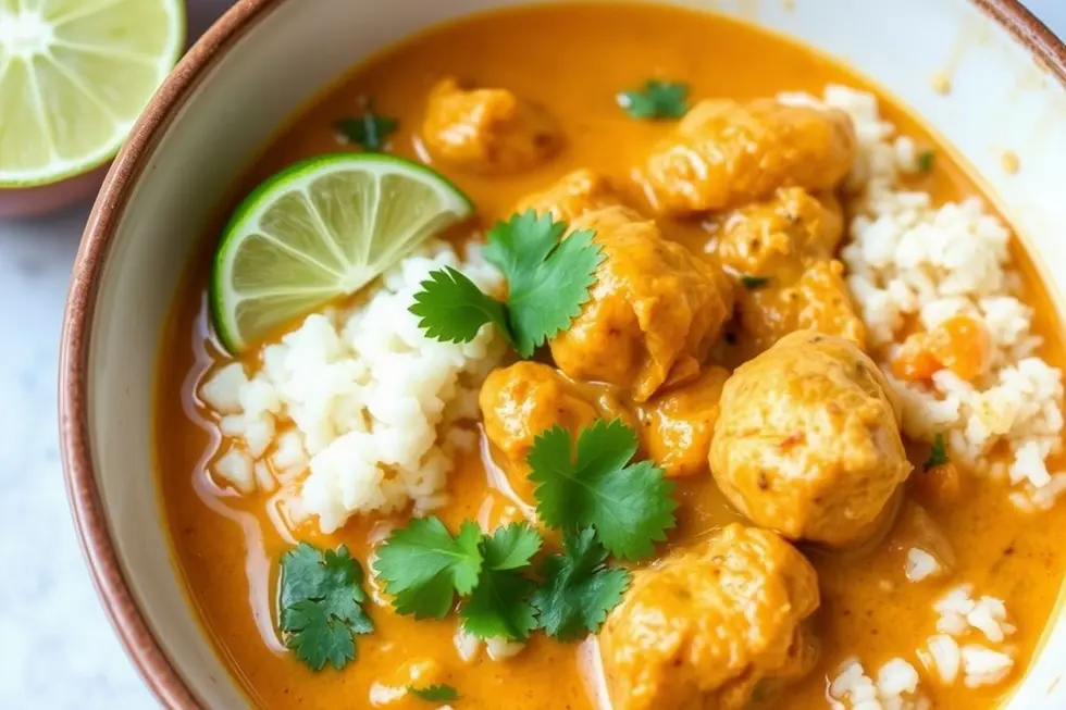 Frango ao Curry com Couve-flor
