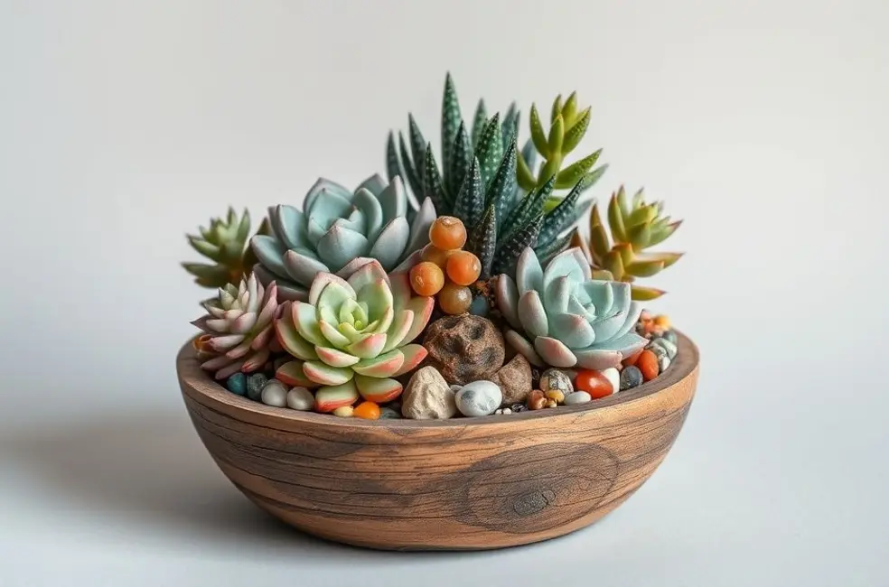 Criando Arranjos Criativos com Suculentas