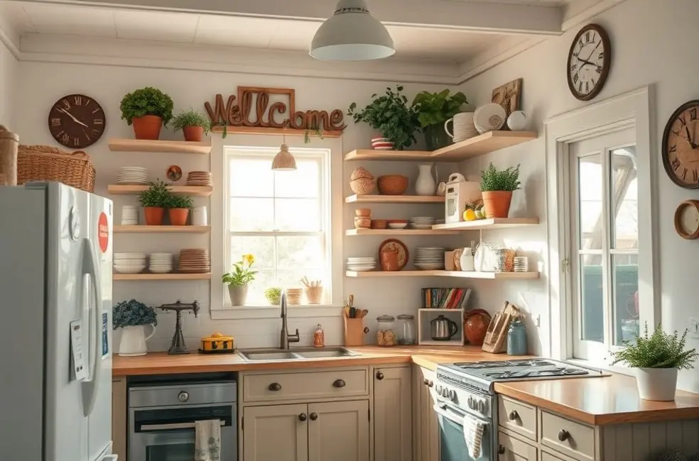 7 Ideias Criativas para Decoração e Organização da Cozinha que Você Pode Aplicar Hoje Mesmo 8 Cozinha acolhedora e bem organizada.
