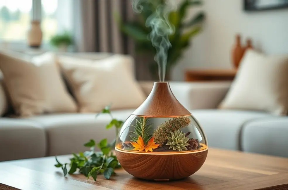 Difusor de Aromas com Plantas Naturais: Um Toque de Tradição