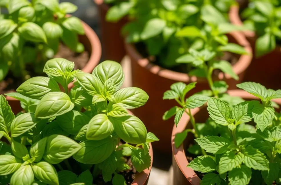As Melhores Ervas e Vegetais para Cultivar em Pequenos Espaços