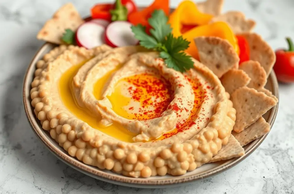 Pastinha de Grão-de-Bico com Tahine