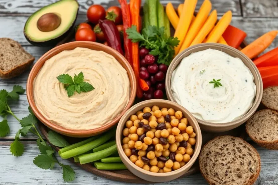 Seleção de pastinhas saudáveis com vegetais