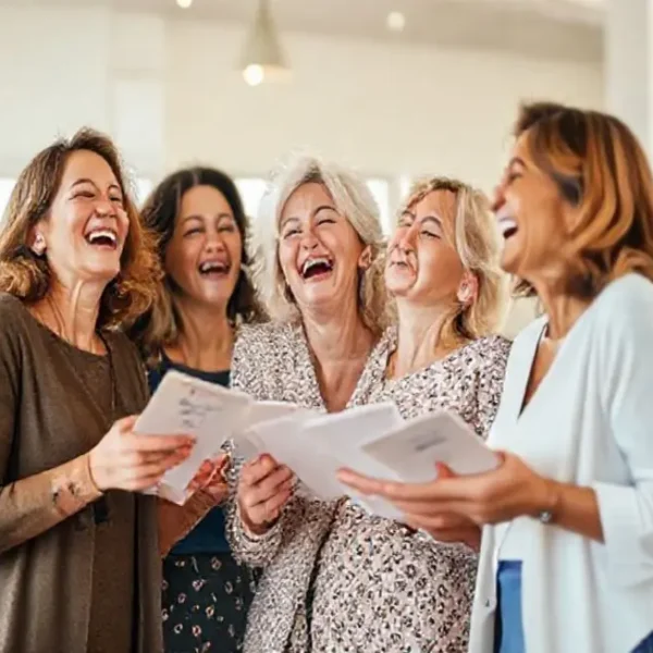 Mulheres celebrando suas conquistas financeiras juntas.