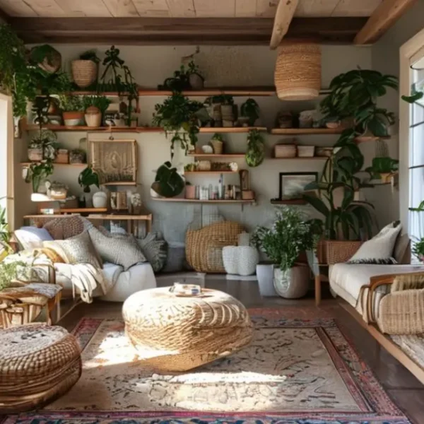 Interior convidativo de um lar bem decorado.