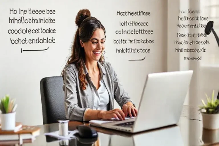 Imagem de mulher focada em controlar suas finanças.