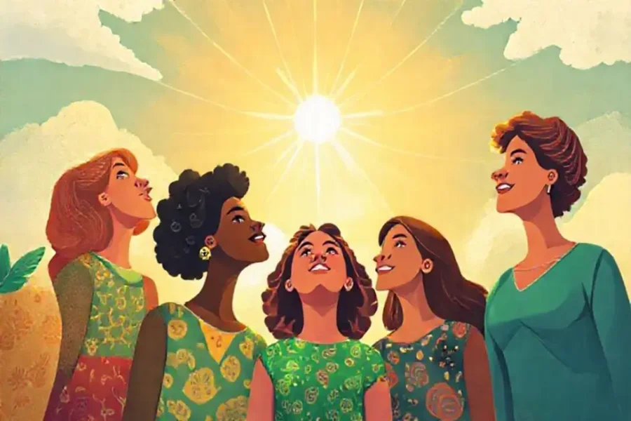 7 Motivos para Você Investir no Tesouro Direto e Garantir seu Futuro Financeiro 17 Ilustração de mulheres prontas para o futuro através de seus investimentos.