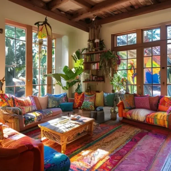 Um ambiente acolhedor e bem decorado.