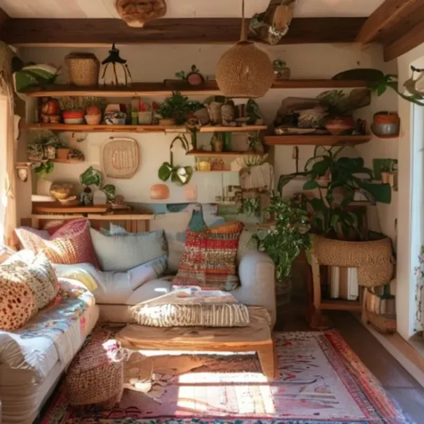 Casa delicadamente decorada com ideias acessíveis e criativas.