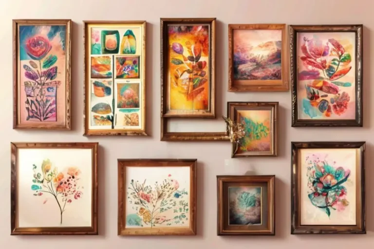 Banner convidativo sobre decoração criativa utilizando quadros e pôsteres.