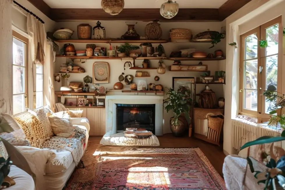 Interior de casa decorado com elementos que refletem estilo pessoal.