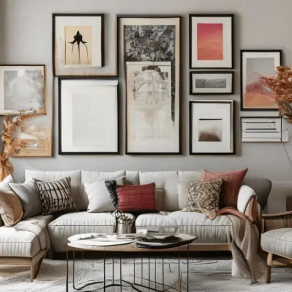 Interior de casa decorado com elegância e criatividade