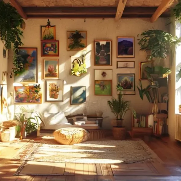 Espaço interno aconchegante e convidativo.