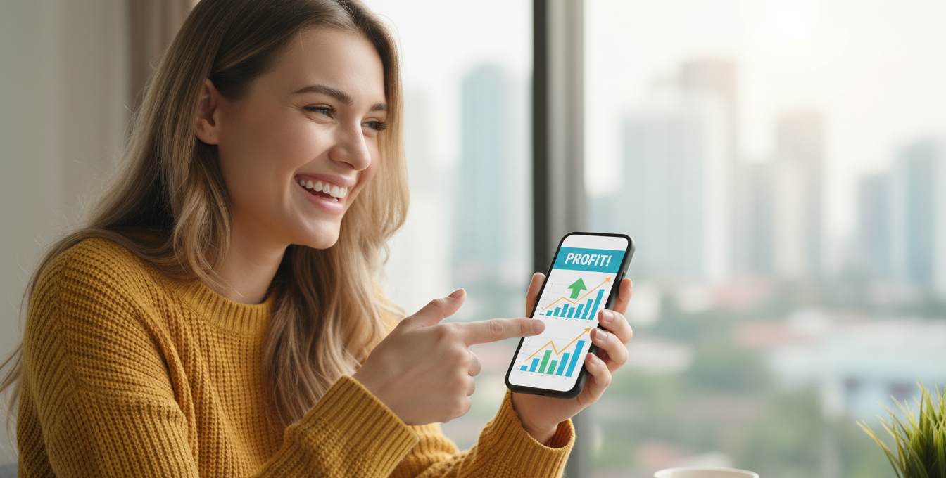 Investir no Tesouro Direto: Pessoa analisando gráficos financeiros em tablet, simbolizando planejamento de investimentos e segurança.