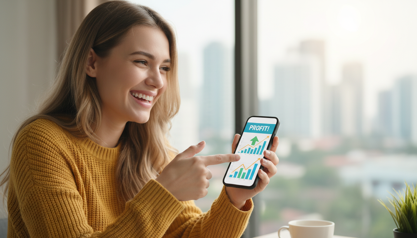 Investir no Tesouro Direto: Pessoa analisando gráficos financeiros em tablet, simbolizando planejamento de investimentos e segurança.