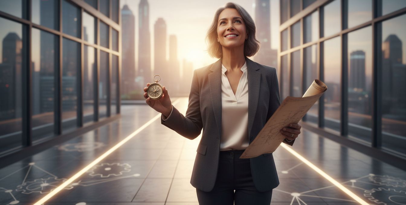 reinventar carreira 40 anos pessoa otimista planejando futuro profissional