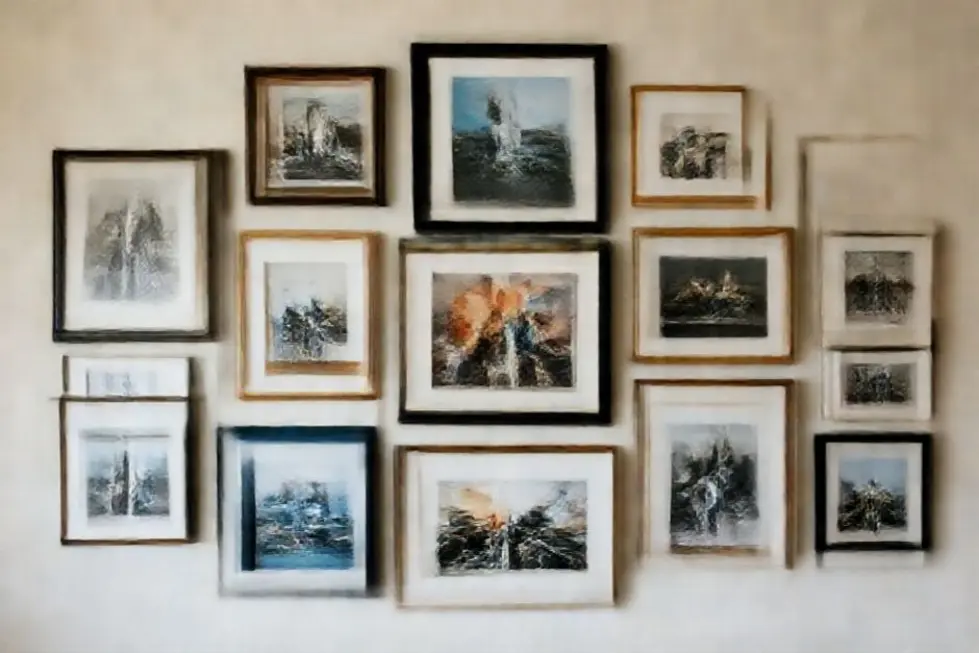 Dicas de como dispor quadros e posters nas paredes